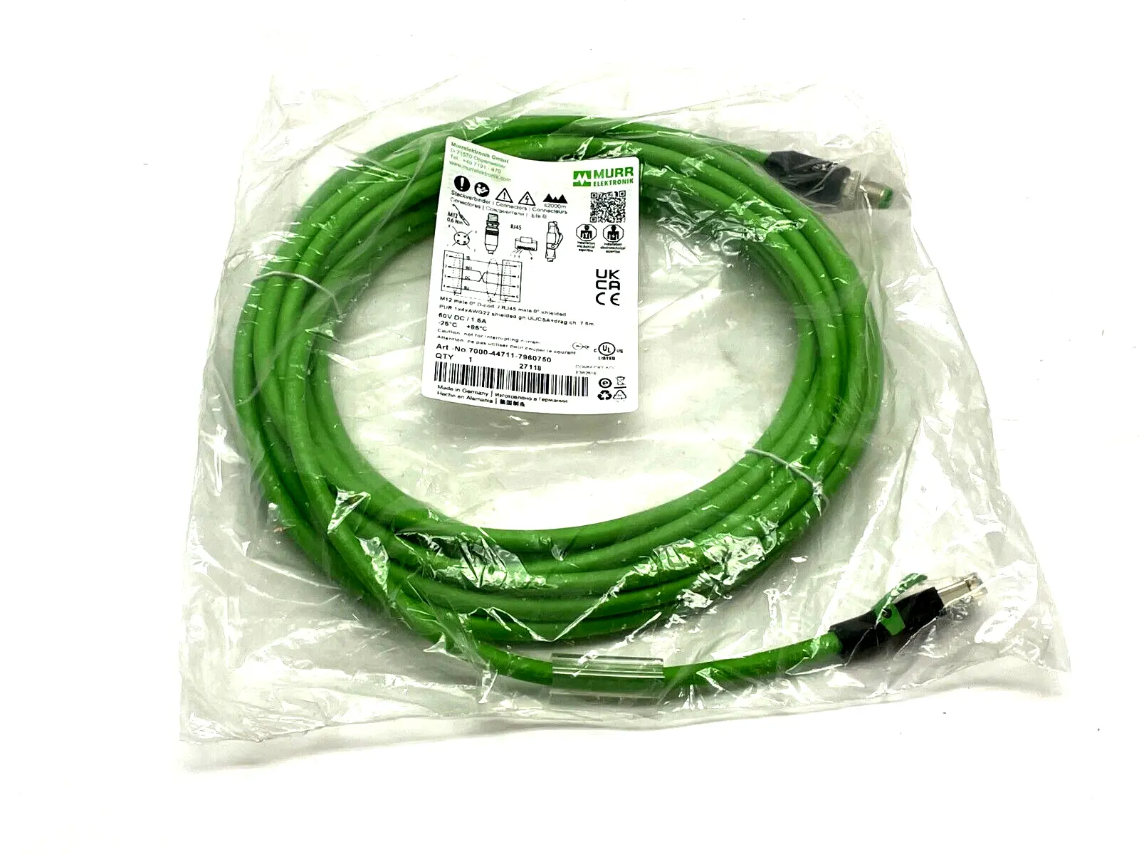 New | in-Stock Murr Elektronik 7000-44711-7960750 Cable & Wire Michigan US | Maverick Industrial Sales #1489908