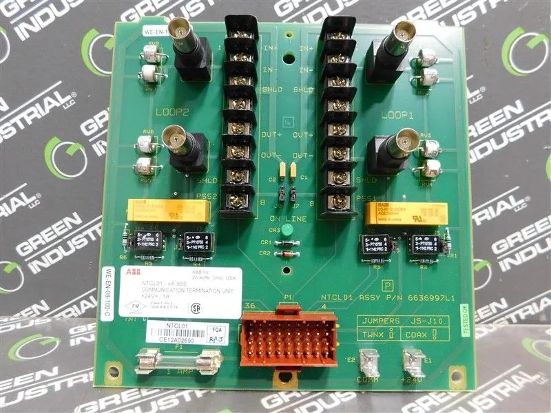 Bailey Controls NTCL01 infi 90 Communication Termination Unit 24Vdc 1A Used