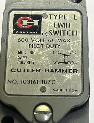 USED CUTLER-HAMMER 10316H187C