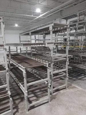 USED ROLMASTER 24” GRAVITY ROLLER CONVEYORS