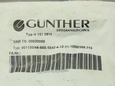 Gunther 00620000 Thermocouple Probe .49" Mount Hole .25" 2 Wire Pin Lot of 3