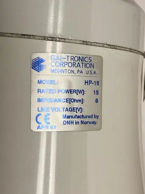 New | in-Stock GAI-TRONICS HP-15 Miscellaneous Equipment (Electrical & Power) Ohio US | Surplus Asset Holdings #1365941