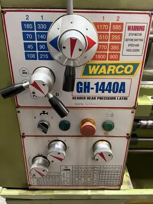 USED WARCO GH-1440A CENTRE LATHE