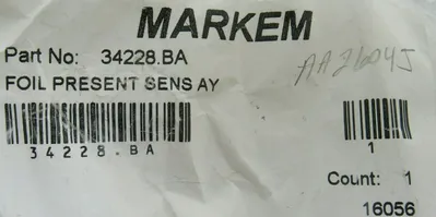 NEW MARKEM 34228.BA FOIL PRESENT SENSOR ASSEMBLY 34228BA