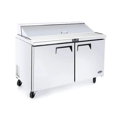 New | in-Stock Atosa New Atosa MSF8302GR 48" Sandwich Prep. Table with (12) 6" Deep Poly Pans Food Prep Tables Illinois US | Falcon Restaurant Supply #1375376