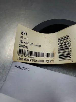 CONTINENTAL B71 (HY-T 522-851-071-00100) V-Belt. 6F