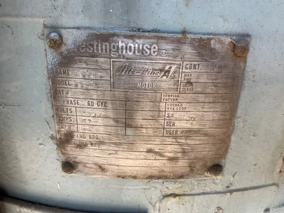 WestingHouse 200 HP, 1185 RPM, Electric Motor