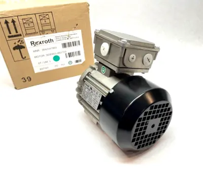 New | in-Stock Rexroth 3-Phase Electric Motor, 230/400V, .22kW A.C. Motors Michigan US | Maverick Industrial Sales #1401658