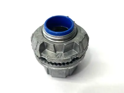 New | in-Stock Thomas & Betts Aluminum Hub Connector, Insulated Throat 1/2" BOX OF 24 Electrical Fittings Michigan US | Maverick Industrial Sales #1397647