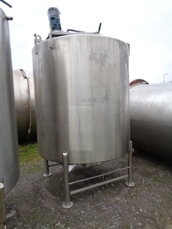 Used GIUSTI 4,500 Litre Stainless Steel Tanks New Jersey US | Perry Equipment #122099