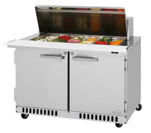 Turbo Air PST-48-18-FB-N 48 1/4" PRO Series Mega Top Sandwich/Salad Prep Table w/ Refrigerated Base, 115v