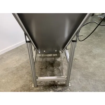 Used 22" Wide Stainless Steel Inclined Conveyor - No Belt [PART]
