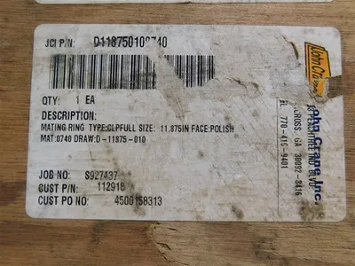 John Crane D118750100740 Clamped Ful Mating Ring 112918 16-5/8" OD 12" ID Used