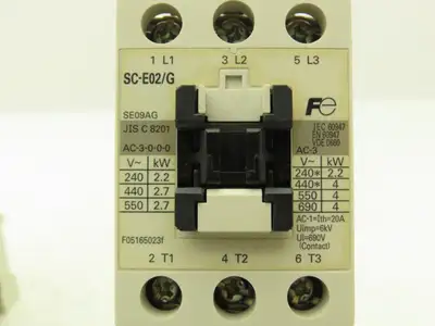 Fuji Elec BM3RSB-P63 Manual Starter .4-.63A Adj Overload w Contactor Lot of 2