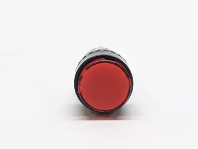 AL6M-M14-R | IDEC  Red LED Illuminated Panel Mount Push Button AL6-M 24VDC 16MM - Used