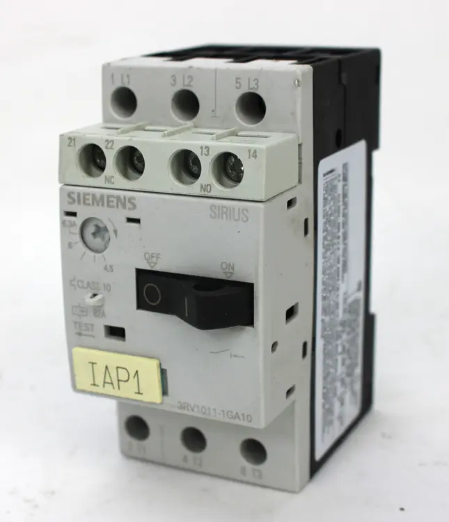 Used SIEMENS 3RV1011-1GA10 Motors (misc) | Industrial Parts R Us Inc. #359372