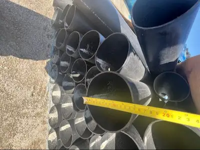 PVC Pipe, 5ft. Length, 5.5in. ID, 6in. OD, Lot of 5112 Pcs. (25,560ft.)