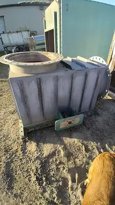 Heat Exchanger, Air, 2,528 SF, 550 deg F, Cain Industries #S744457
