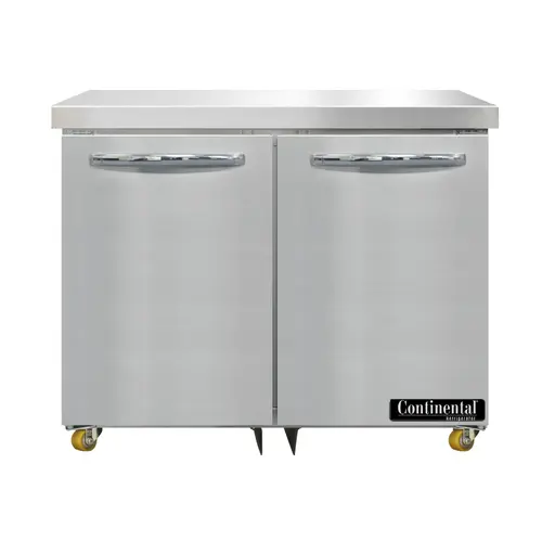 Continental D36N-U 36" W Undercounter Refrigerator W/ (2) Sections & (2) Doors, 115v