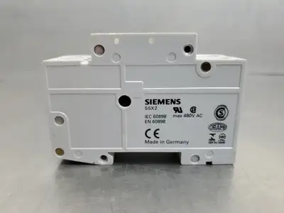 USED Siemens 5SX22 D3 Circuit Breaker, 3 Amps, 400V, 2 Pole