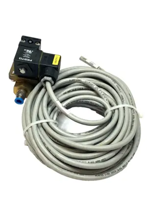 USED FESTO MN1H-2-1/4-MS SOLENOID VALVE 161725 W/ LAPP KABEL OLFLEX H05VV5-F