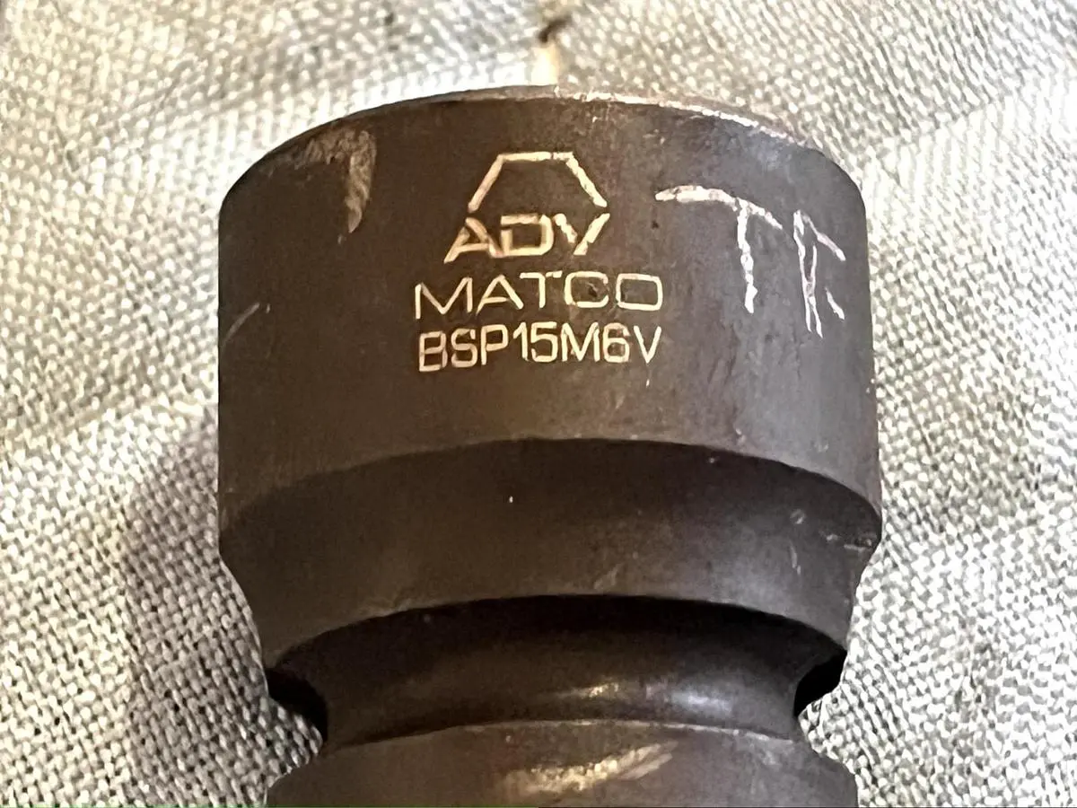 MATCO TOOLS "ADV" BSP15M6V, 3/8" DRIVE, 15MM. IMPACT SOCKET, 6 POINT.