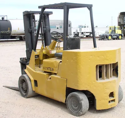 12,000 lb. Hyster Model S120XLS Forklift; Hard Tires; Diesel
