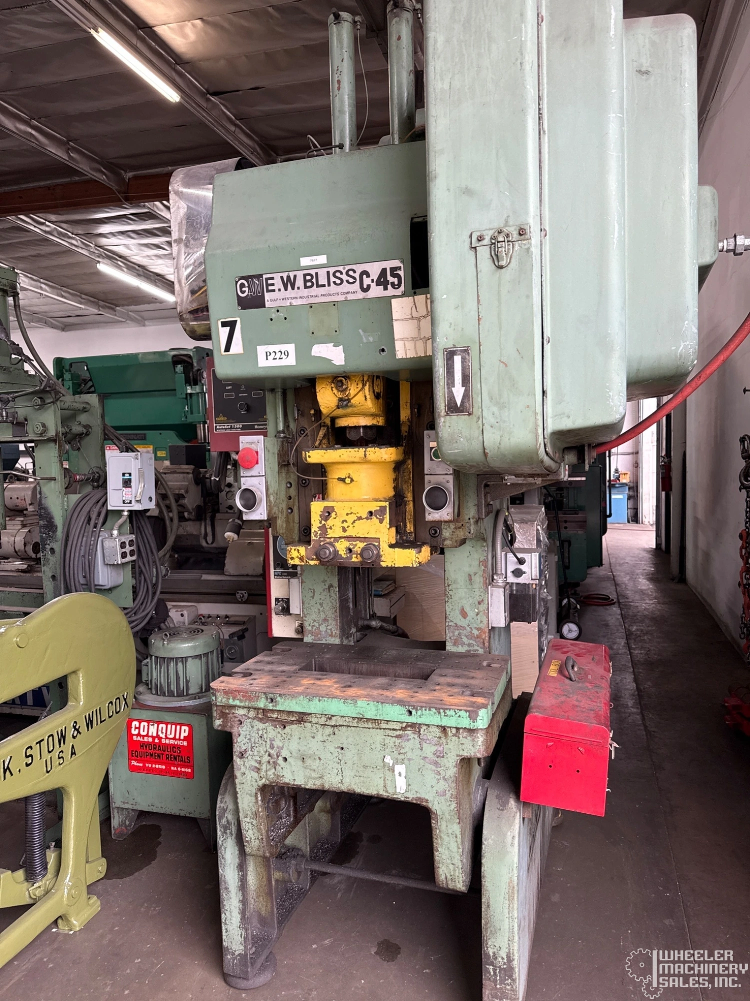 Bliss C-45 OBI Punch Press 45 Ton #7617 #1