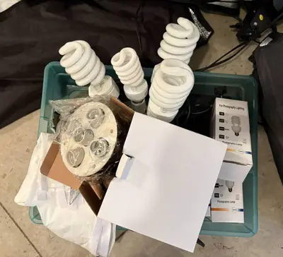 Lot of Photography Studio Lighting Items