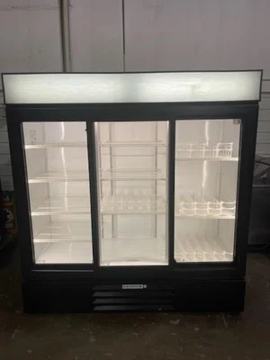 Used Beverage Air 2019 Beverage Air LumaVue 3 Glass Sliding Door Merchandising Cooler Refrigerator Display Refrigerators Illinois US | Falcon Restaurant Supply #1376452