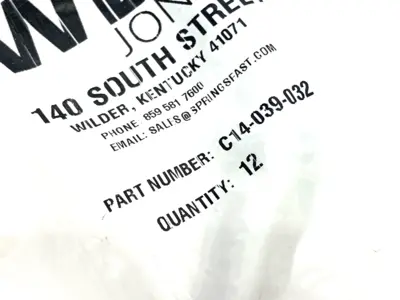 NEW WB JONES COMPRESSION SPRING, 1" LONG, 0.42" OD, 0.342" ID 12-PACK