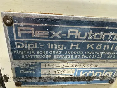 USED KÖNIG MASCHINEN, AUSTRIA REX AUTOMAT T5S-Z-AK/S 5G×8