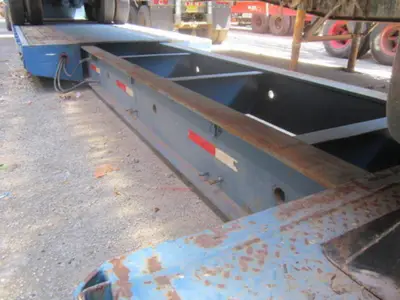 Used TRANSCRAFT 40 TON EXTENDABLE DOUBLE DROP DECK TRAILER Lowboy Trailers Florida US | USA Transequipment #1542600