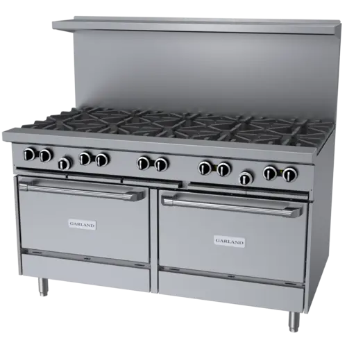 Garland G60-10RR 60" 10 Burner Gas Range w/ (2) Standard Ovens, Natural Gas