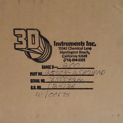 NEW 3D INSTRUMENTS 22504-25B71