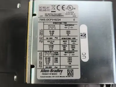 Used ALLEN-BRADLEY 700S-DCP310Z24 Misc Electrical & Power Parts British Columbia CA | Lenmark #246924