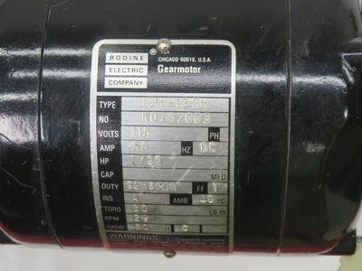 Used BODINE _UNKNOWN_ Gearmotors Texas US | OCO Industrial #1600859