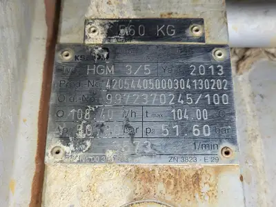 USED 2013 KSB HGM 3/5