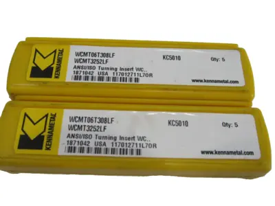 NEW 10 PCS. KENNAMETAL WCMT06T308LF TURNING INSERTS