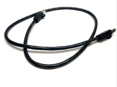 USED TRIPP LITE SHIELDED ETHERNET PATCH CABLE 7' BLACK RJ45 M/M LOT OF 2