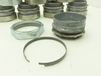 3-1/2" EMT Conduent Compression Connector Rigid IMC Die Cast Lot of 8