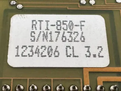 USED ANALOG DEVICES RTI-850-F CONTROL CARD 1234206 RTI850F