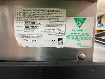 Used Winston Used Winston HA40055E CVAP Stainless Steel Heated Humidified Holding Cabinet Warmer 120V Hot Food Warming, Holding, & Transport Cabinets Illinois US | Falcon Restaurant Supply #1375844