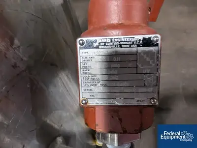 USED Precision 550 Liter Precision Stainless Reactor, 316L S/S, 45/100#