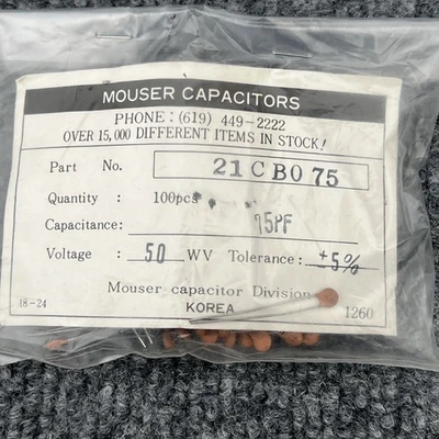 New | in-Stock Mouser Capacitor 21CB075 Capacitors California US | Davliegogo LLC #1706790