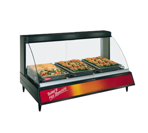 Hatco GRCD-3P 45 1/2" Full Service Countertop Heated Display Case - (1) Shelf, 120v