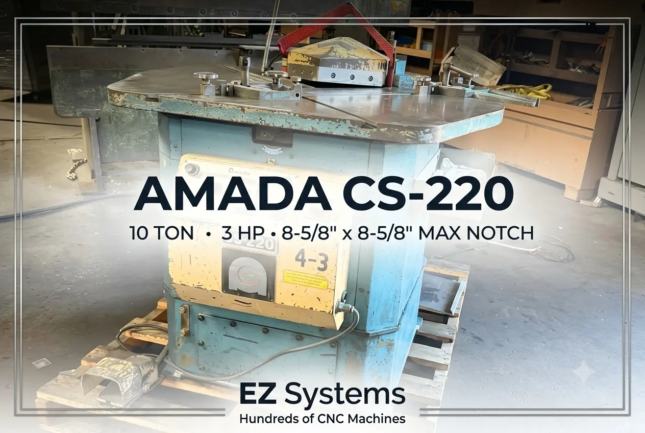 Used AMADA CS-220 Notching Machines California US | [EZ] EZ Systems #1228035