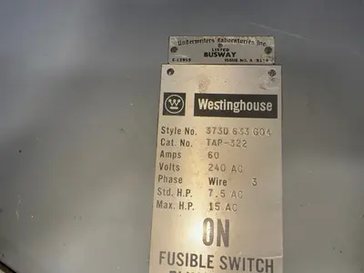 USED WESTINGHOUSE TAP322