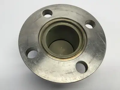 5” OD To 2-7/16" | Unbranded Half Nipple Vac. Flange, Threaded Cap, Approx. , 2-1/4 - Used