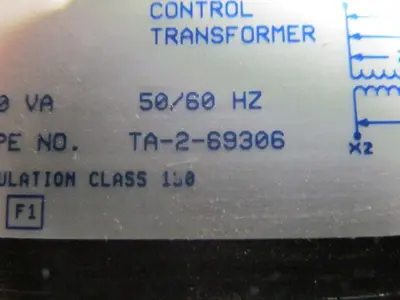 Acme TA-2-69306 Control Transformer 750V 1Ph Open 208/230/460V Pri 115V Sec